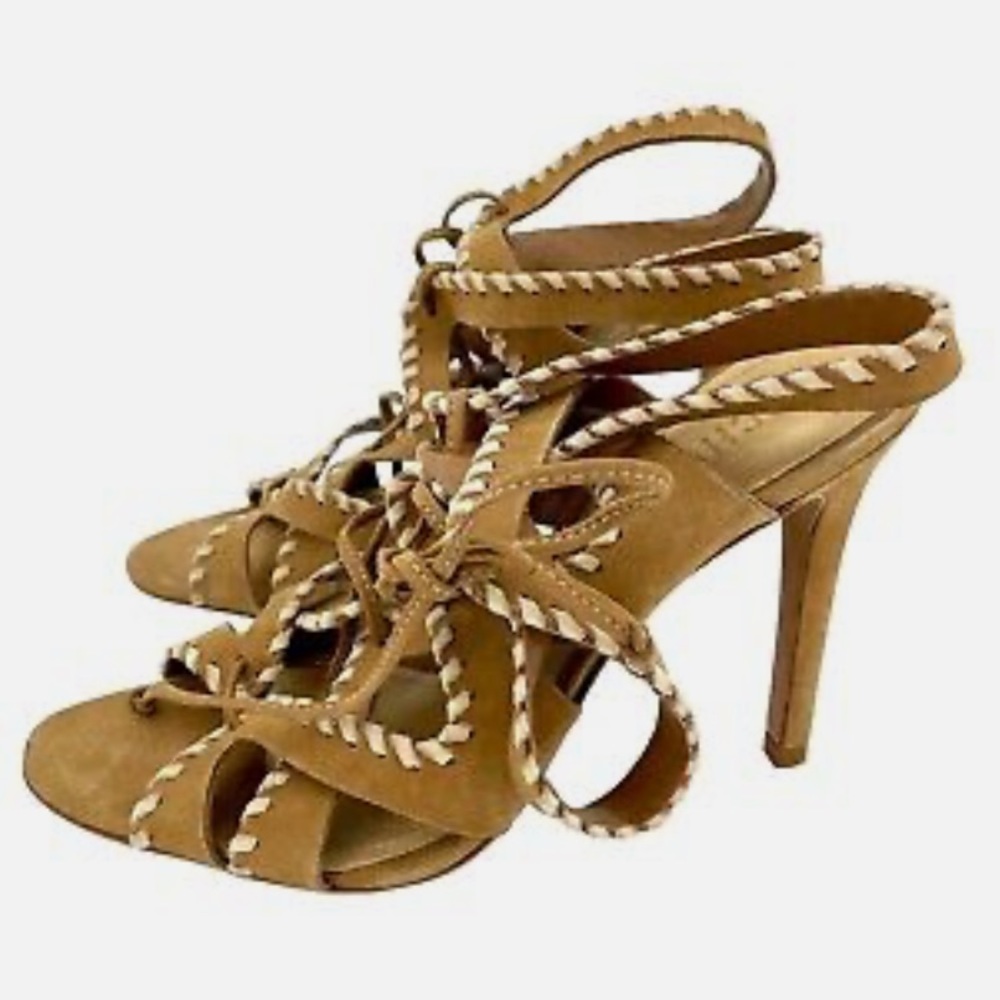 Schutz Lenna lace up sandals. Worn only a few times!